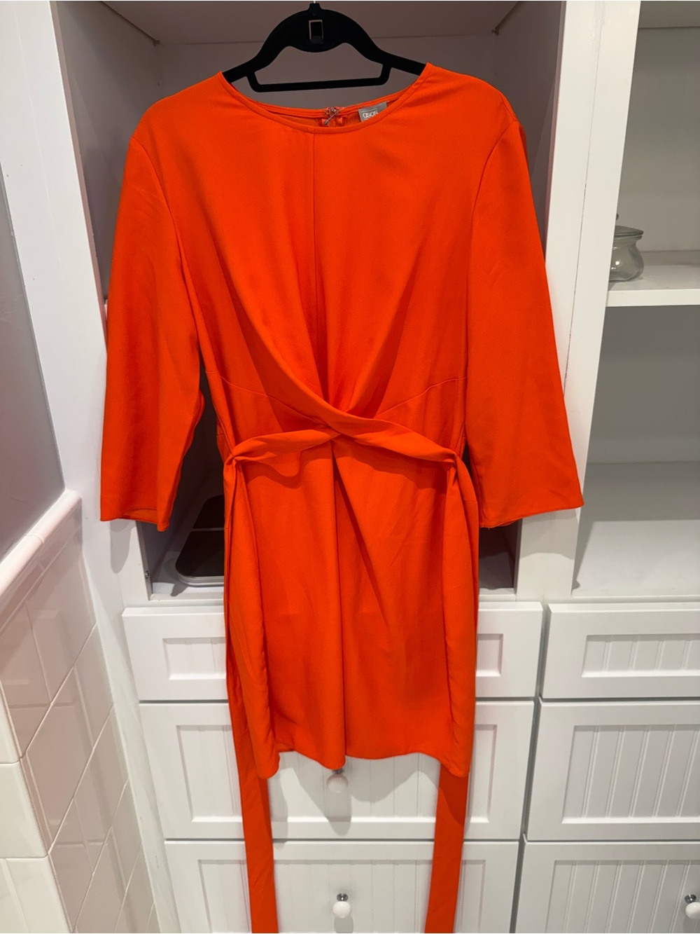 ASOS Orange Crewneck Dress
